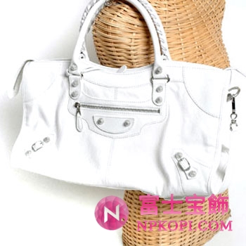 バレンシアガ（BALENCIAGA）ザ・ジャイアント パートタイム　レディースハンドバッグ　ホワイト　282009-D94JN-9070